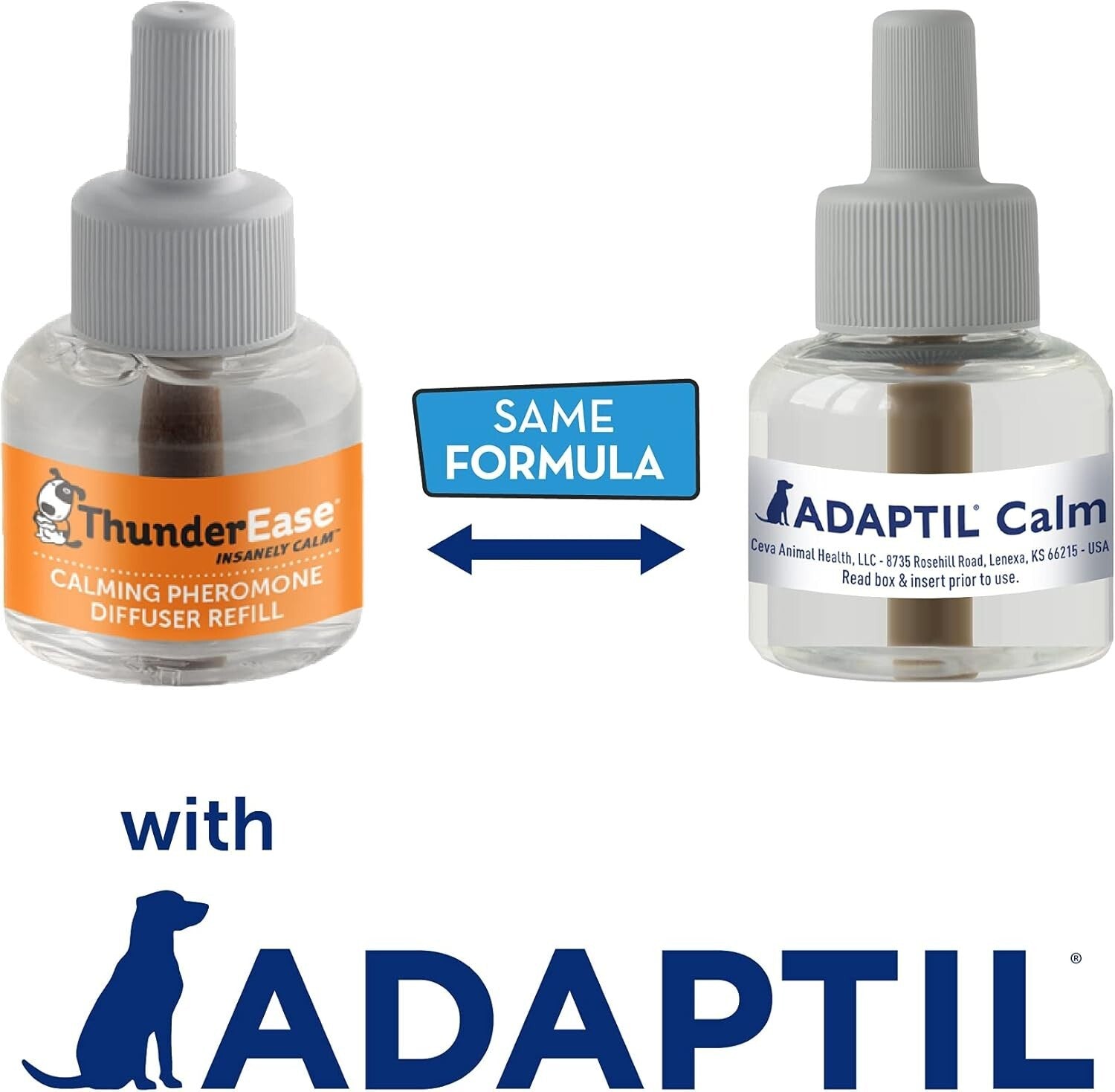 ADAPTIL Calming Diffuser Refill for Dogs | 180-Day Supply for Separation Anxiety