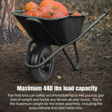 Load image into Gallery viewer, 16-Inch Non-Marking Wheelbarrow Tires: Flat Free, Easy Installation &amp; Adaptable