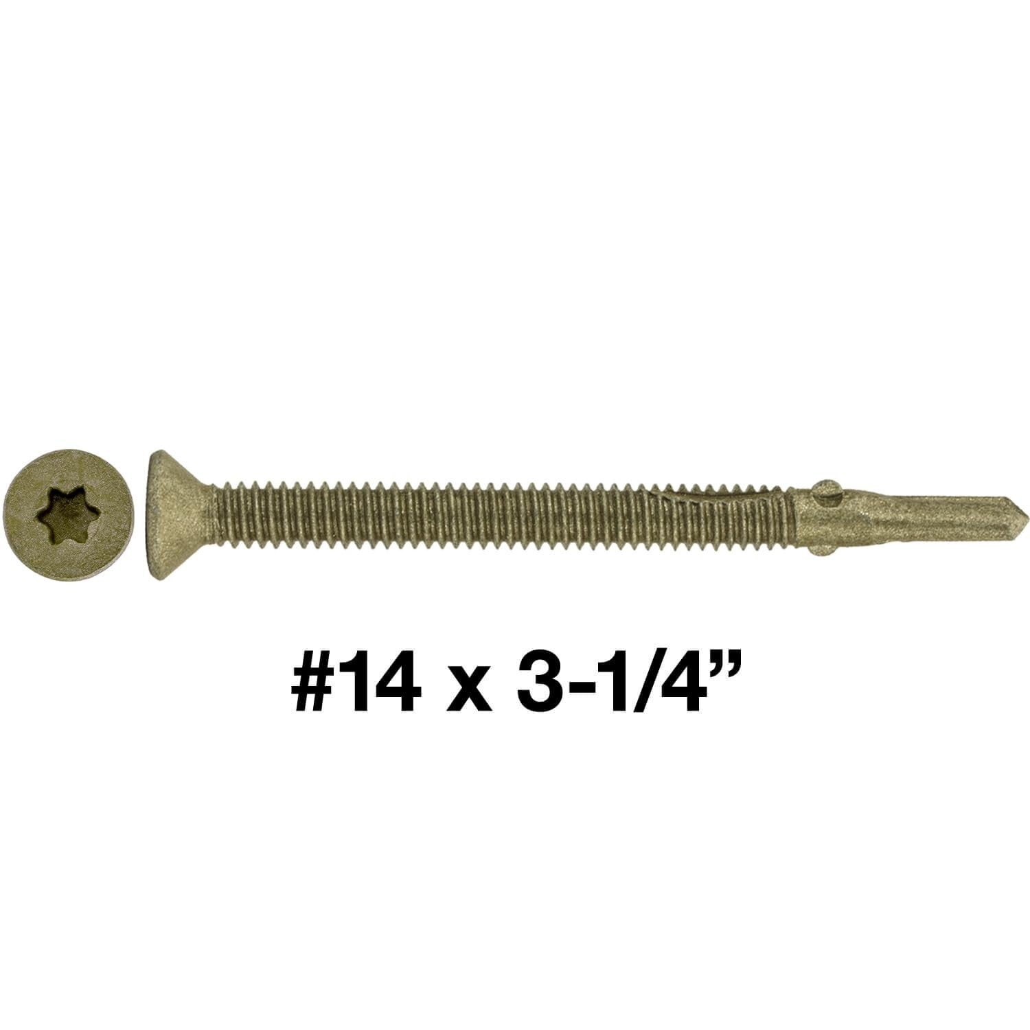 Efficient T-30 Torx Self-Drilling Screws – 5 lbs Pack for Wood to Steel Projects