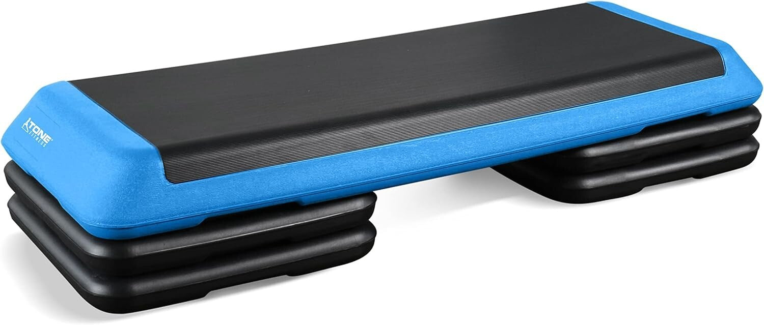 Durable Aerobic Step with 4 Risers - Customizable Heights for Intense Workouts