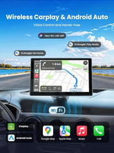 Load image into Gallery viewer, Portable 4K Carplay Screen with Real-time GPS, Backup Camera &amp; Bluetooth Audio