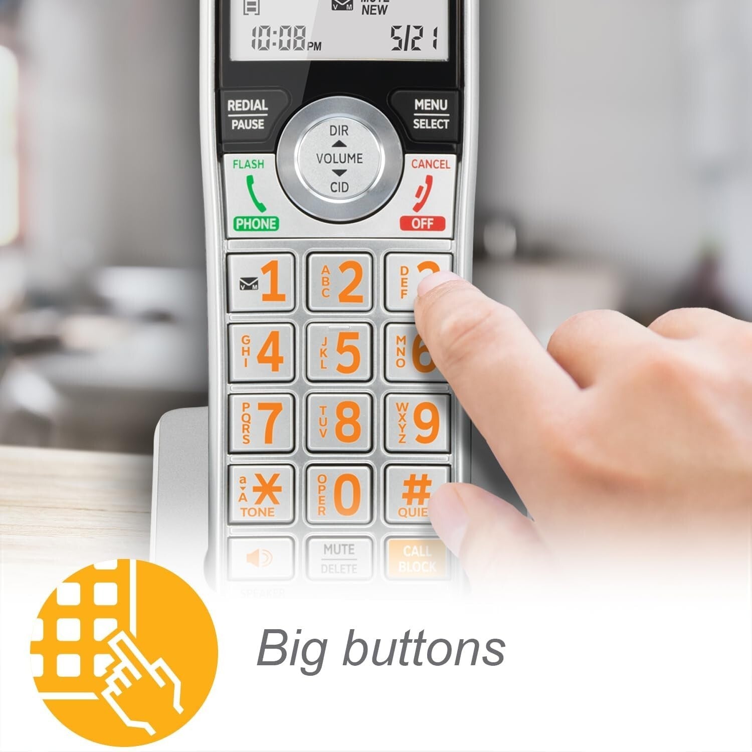 Deluxe DECT 6.0 Cordless Phone System with Digital Answering & Intercom Feature