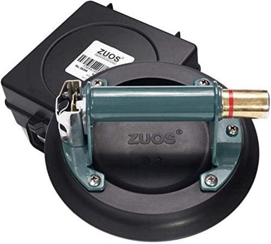 Durable 8" Vacuum Suction Cup with Brass Pump - Safe Heavy Material Lifting