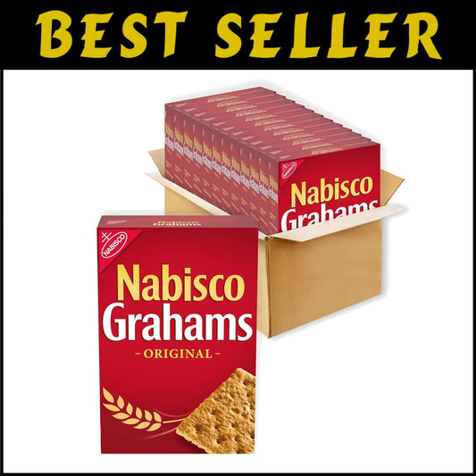 Original Graham Crackers in 12 Bulk Boxes - Perfect for On-the-Go Snacking