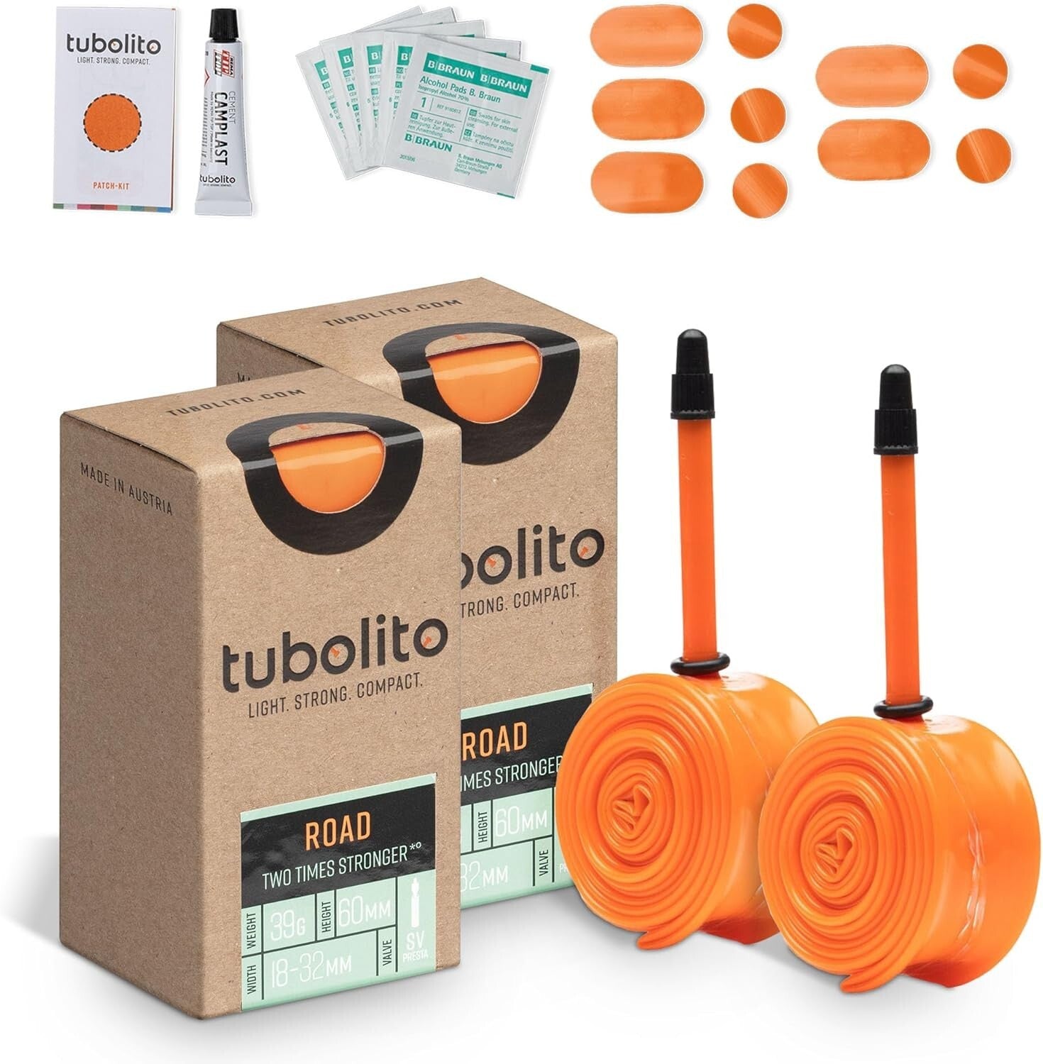 Enhanced Performance Hand-Tuned 700C Inner Tubes - Easy Install, Strong & Light