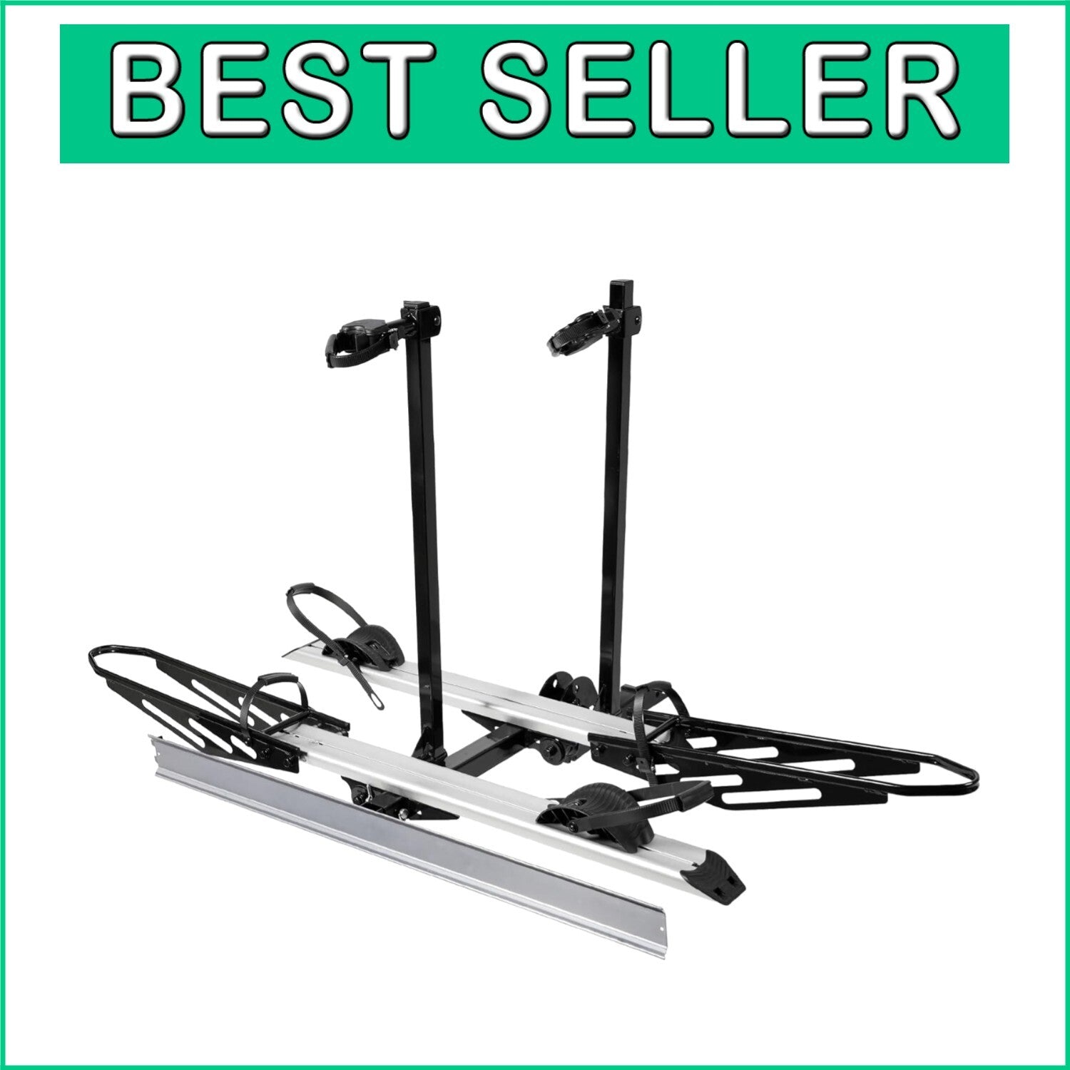 Heavy-Duty Bike Rack with Ramp - Ideal for Cars, SUVs & RVs, 2-inch Receiver