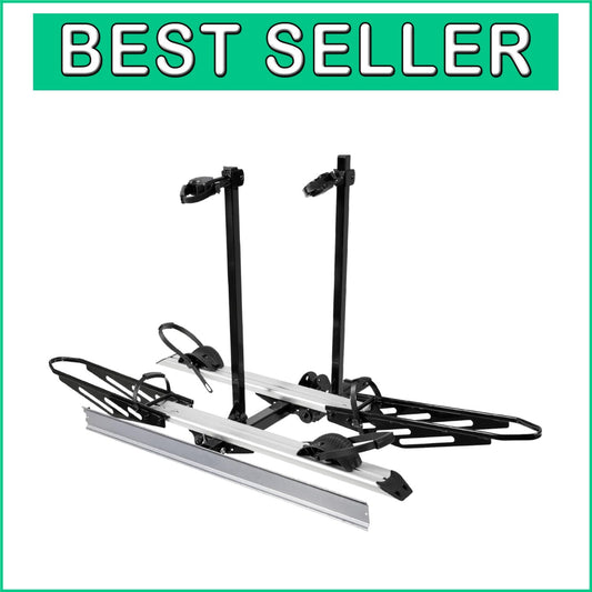 Heavy-Duty Bike Rack with Ramp - Ideal for Cars, SUVs & RVs, 2-inch Receiver