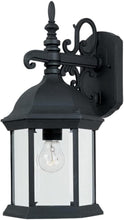 Load image into Gallery viewer, Weatherproof Black Outdoor Lantern with Touch Control | Elegant 6-Sided Design