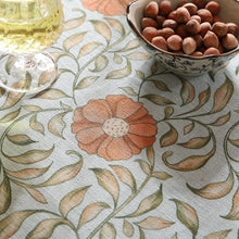 Load image into Gallery viewer, Elegant French Country Rustic Tablecloth - 67" Round with Pleated Corners