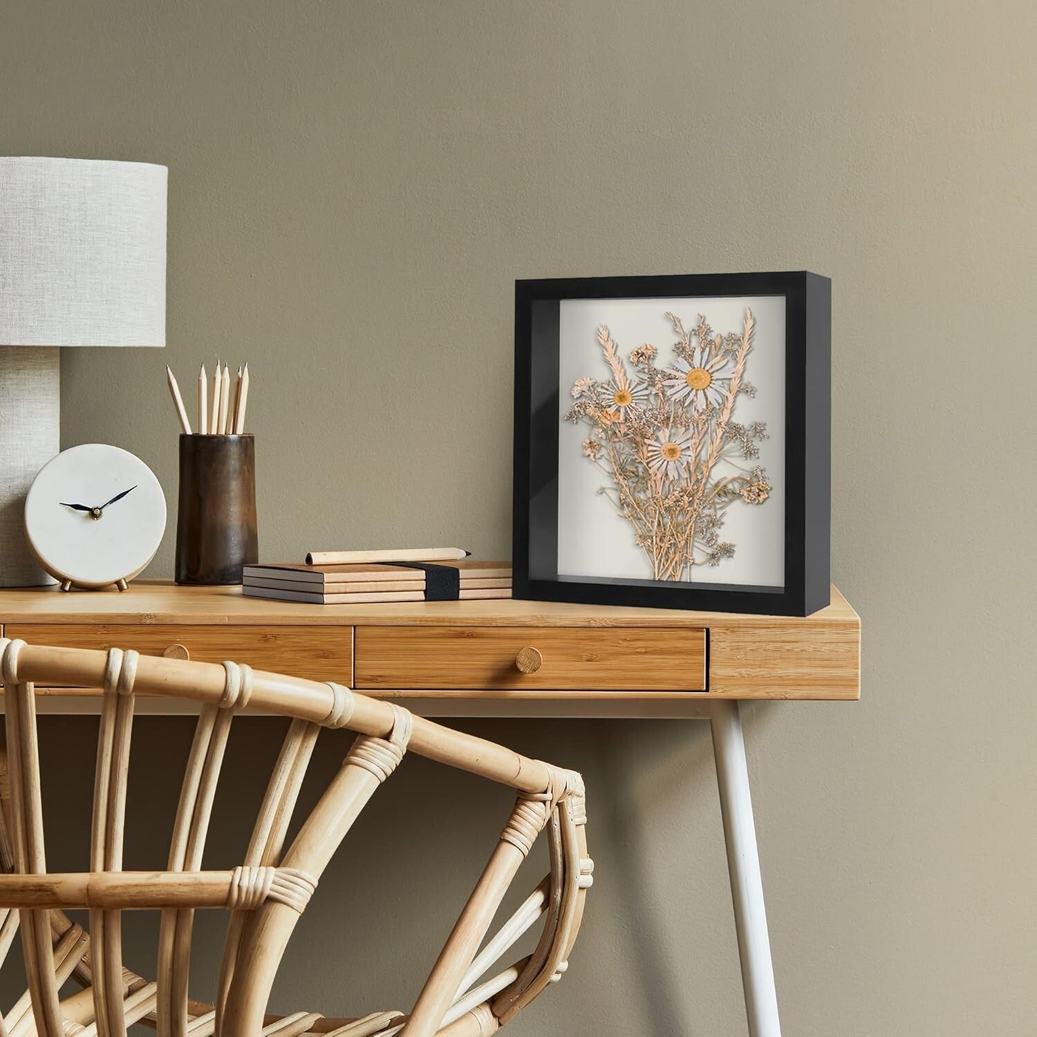 Elegantly Crafted 11x11 Shadow Box Frame - Shatter-Resistant Glass & Felt Back