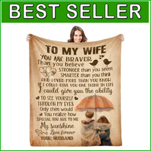 Load image into Gallery viewer, Lightweight Love Letter Blanket for Wife – Ideal Birthday &amp; Anniversary Gift