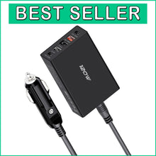 Load image into Gallery viewer, Versatile 5-Ports USB C Car Charger 120W - Fast Charging for All Devices