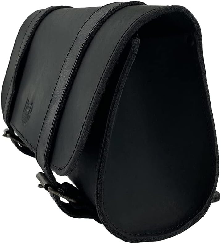 Elegant Tool Organizer for Bikes: Leather Handlebar Pouch with Lifetime Warranty