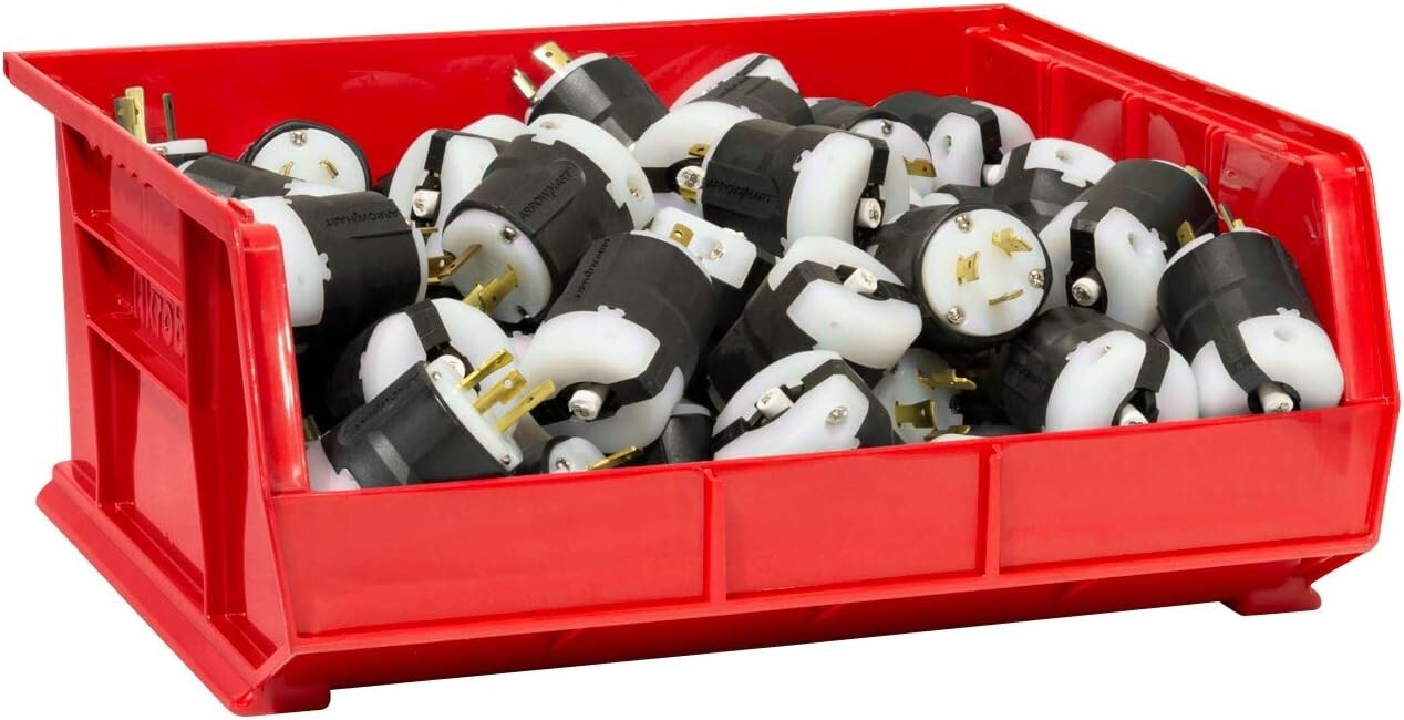 Durable and Customizable AkroBins - 75 lbs Plastic Storage Bins, Easy Retrieval