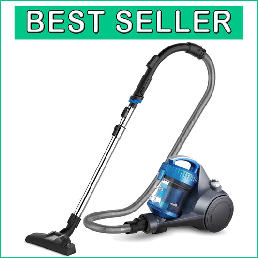 Effortless Cleaning with WhirlWind 2.5L Bagless Vacuum - Powerful Blue Canister