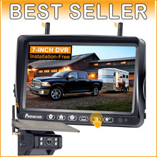 Load image into Gallery viewer, Install-Free Magnetic RV Backup Camera - 7 Inch LED Monitor with Night Vision