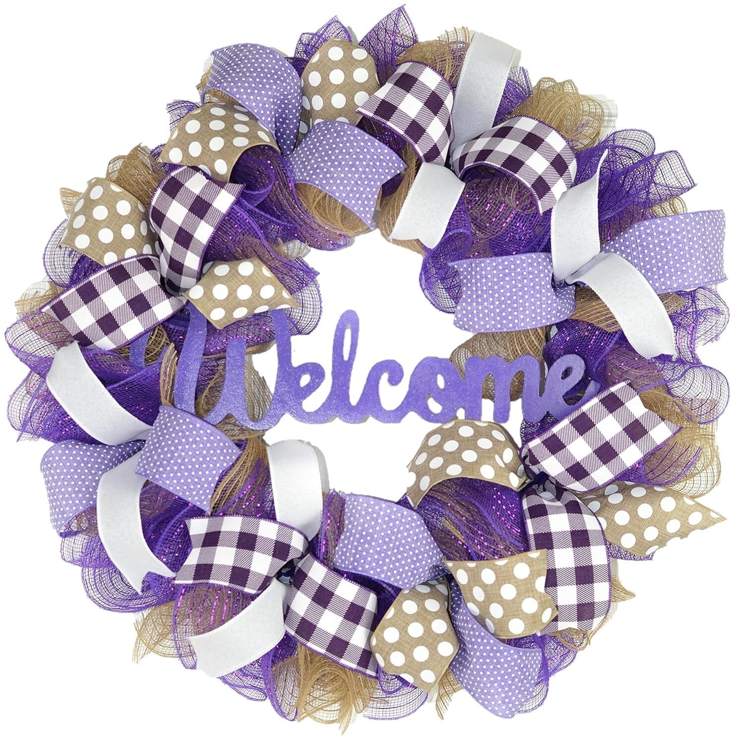 Customizable Jute Welcome Wreath - Perfect Handmade Gift for Every Occasion