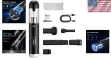 Load image into Gallery viewer, Portable Handheld Vacuum with LED Display &amp; 5-in-1 Accessories - 20000PA Power