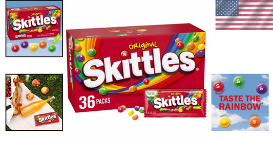 Bulk Candy Box - 36 Packs of 2.17-Oz Individually Wrapped Fruity Treats