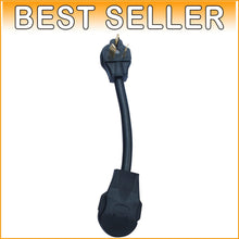 Load image into Gallery viewer, Durable NEMA 3-Prong to 4-Prong Adapter for Smooth Power Transfer - 12' Length