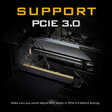 Load image into Gallery viewer, White Vertical GPU Bracket with ARGB Lighting - Supports Most Graphics Cards