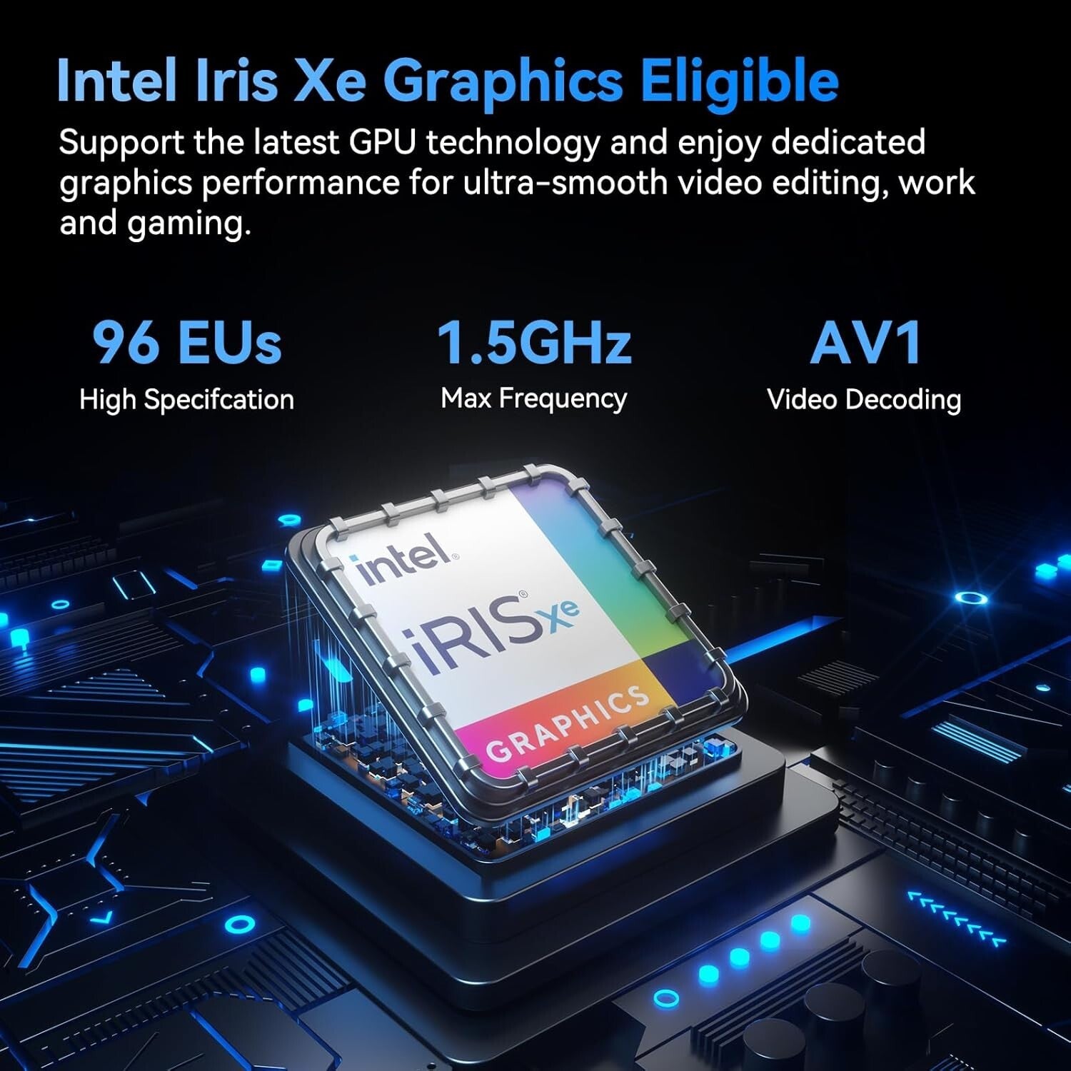 Compact 2025 IT13 Mini PC, Core i9, 32GB RAM, 1TB SSD, WiFi 6E, Dual 8K Support