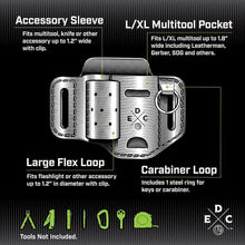 Load image into Gallery viewer, Stylish EDC Belt Pouch Holster - Holds Multitools, Flashlights &amp; More