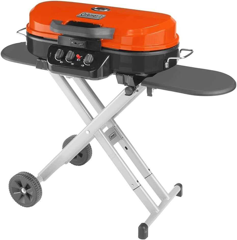 High-Power RoadTrip 285 Grill - Ideal for Camping with Side Tables & Thermometer