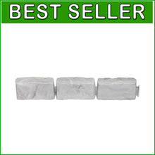 Load image into Gallery viewer, Durable Stone-Look Landscape Edging with Anchoring Spikes - 60ft Light Gray