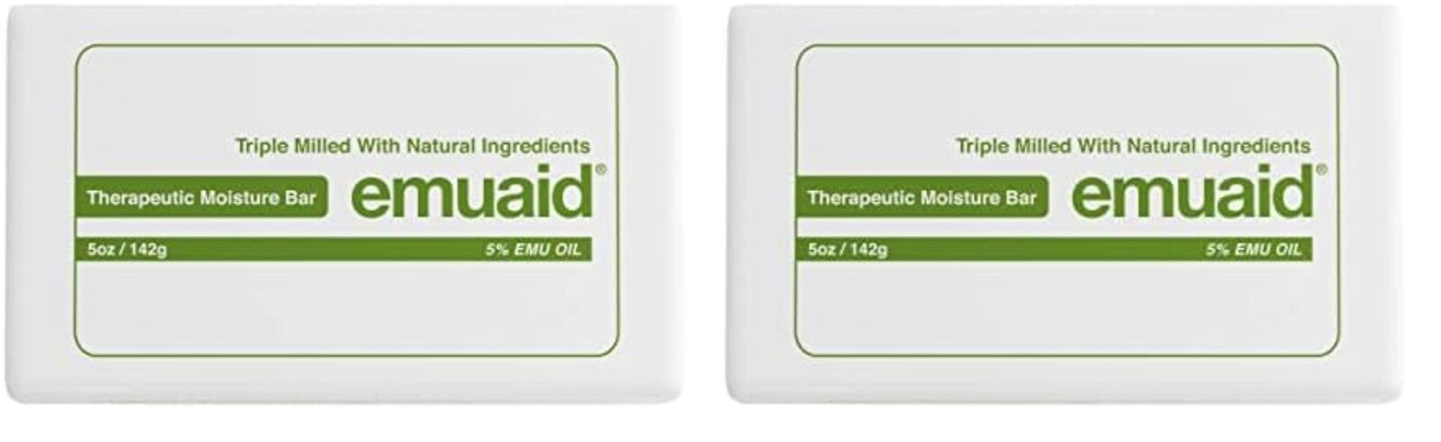 Pack of 2 Therapeutic Moisture Bars - Heal Your Skin with Emu Oil & Tea Tree