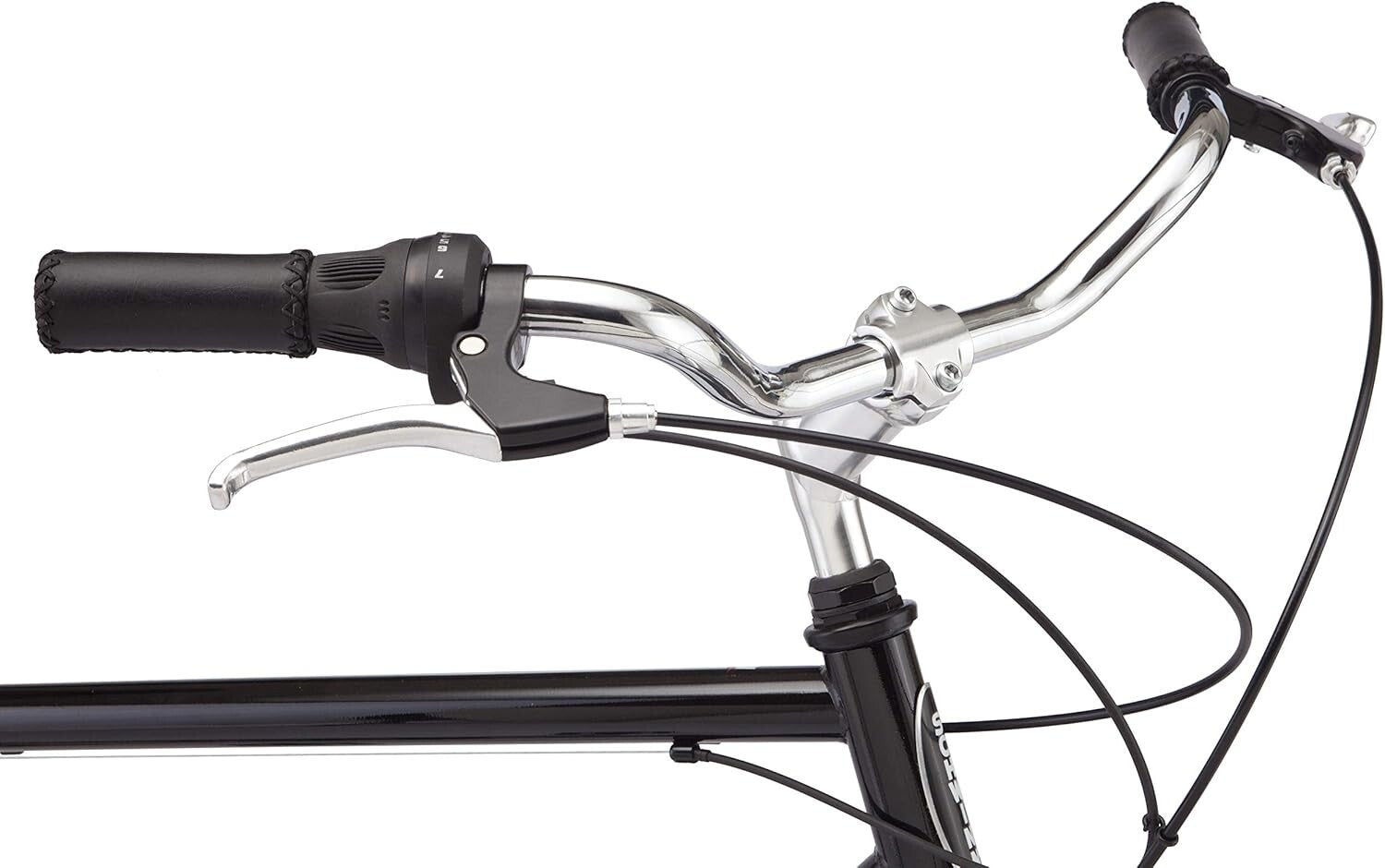 7-Speed Unisex Hybrid Bike with Retro Steel Frame and Cargo Rack for Easy Riding