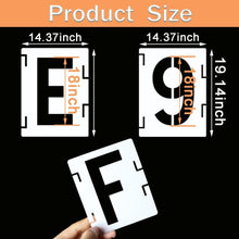 Load image into Gallery viewer, Eco-Friendly 42-Piece Stencil Kit - Letters, Numbers, and Symbols for Crafting