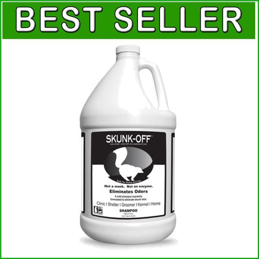 Mild Tearless Skunk Odor Remover Shampoo – Safe for Pets & Family - 1 Gallon