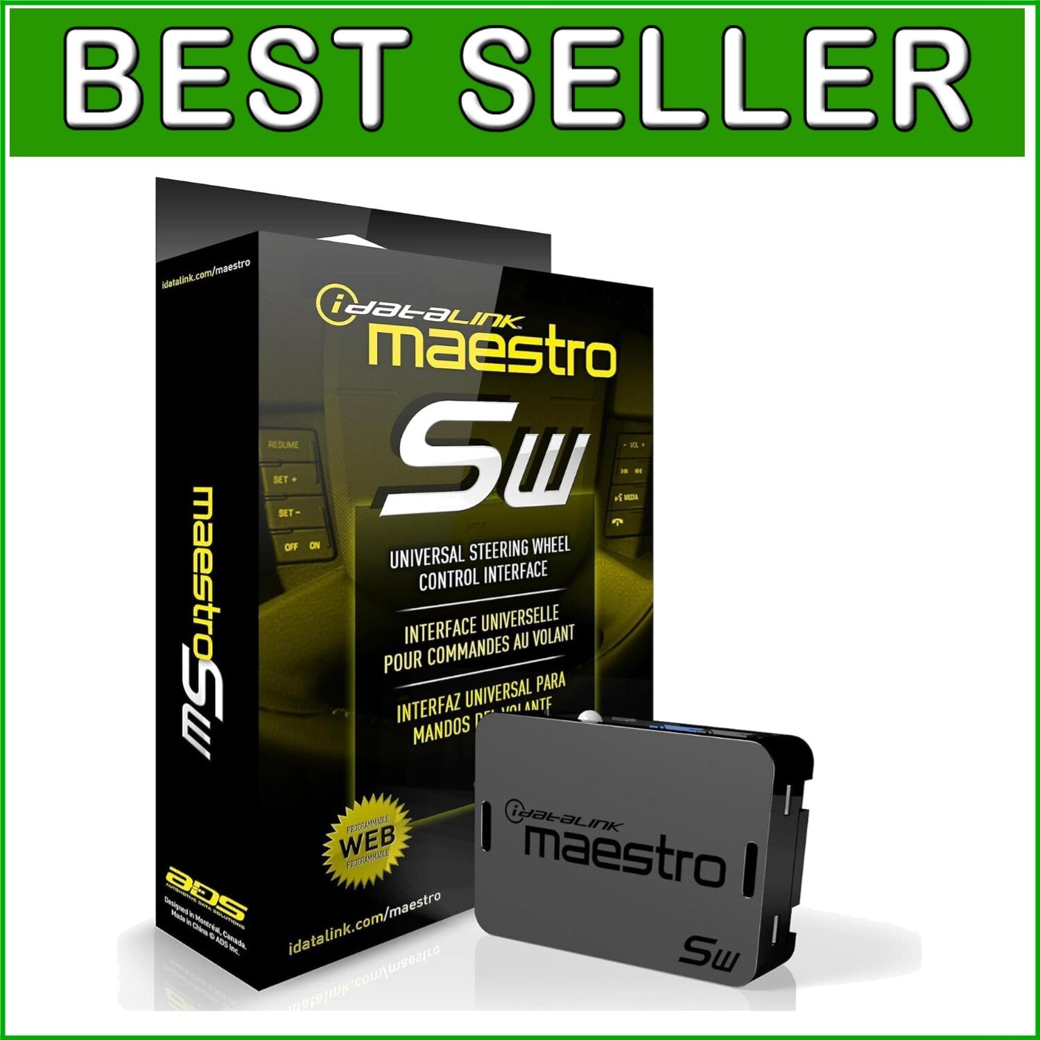 ADS-MSW Analog Steering Wheel Interface - Enhance Your Car Audio Experience