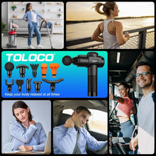 Load image into Gallery viewer, Cordless Percussion Massager with LED Screen &amp; Quieter Operation for Athletes