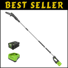 Load image into Gallery viewer, Lightweight 80V 10-Inch Battery-Powered Polesaw with Charger for Easy Cutting