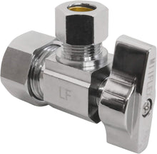 Load image into Gallery viewer, 1/4 Turn Chrome Plated Brass Shut Off Valve for Reliable Plumbing - 5 Pack