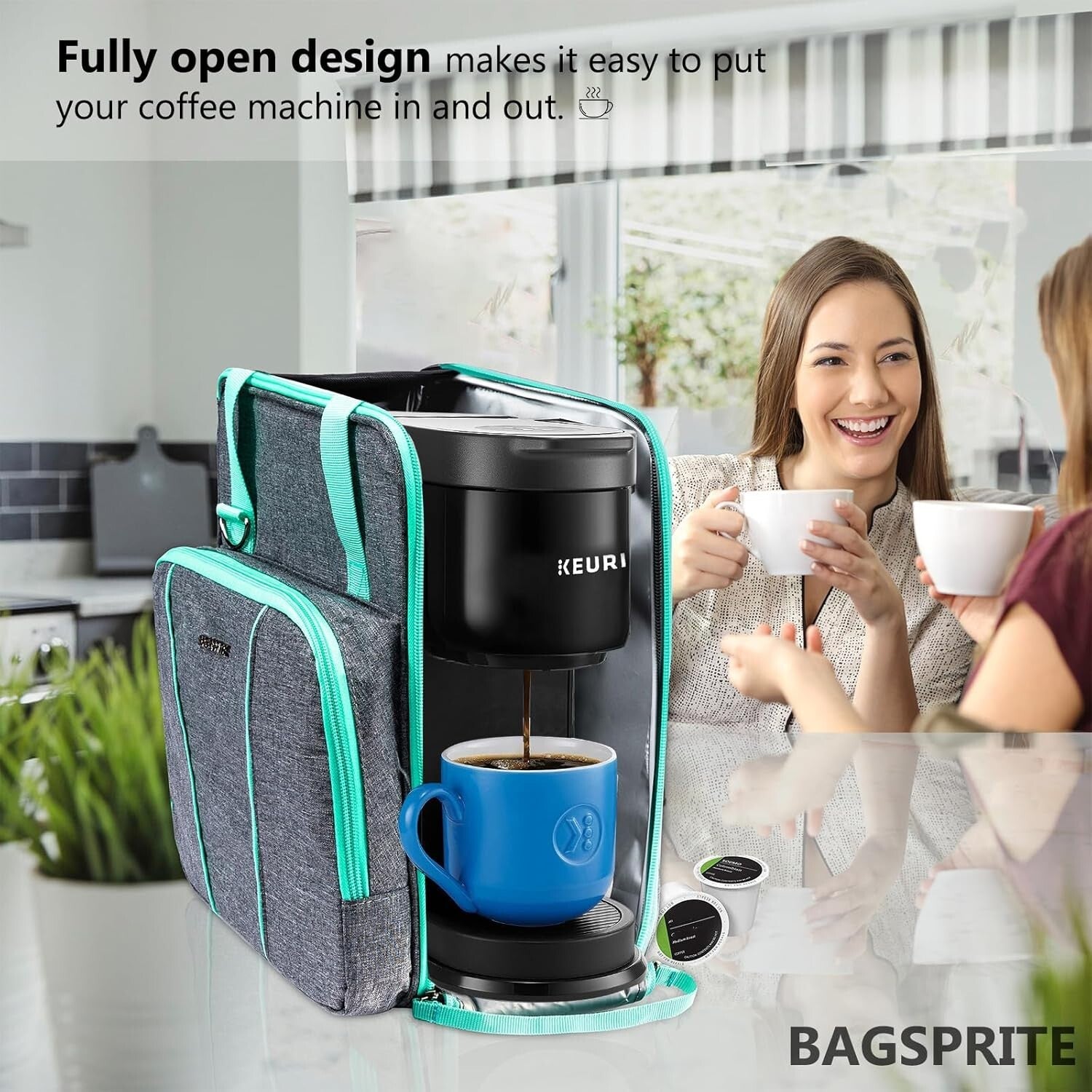 Keurig Compatible Coffee Maker Travel Bag - Lightweight and Stylish Storage Case