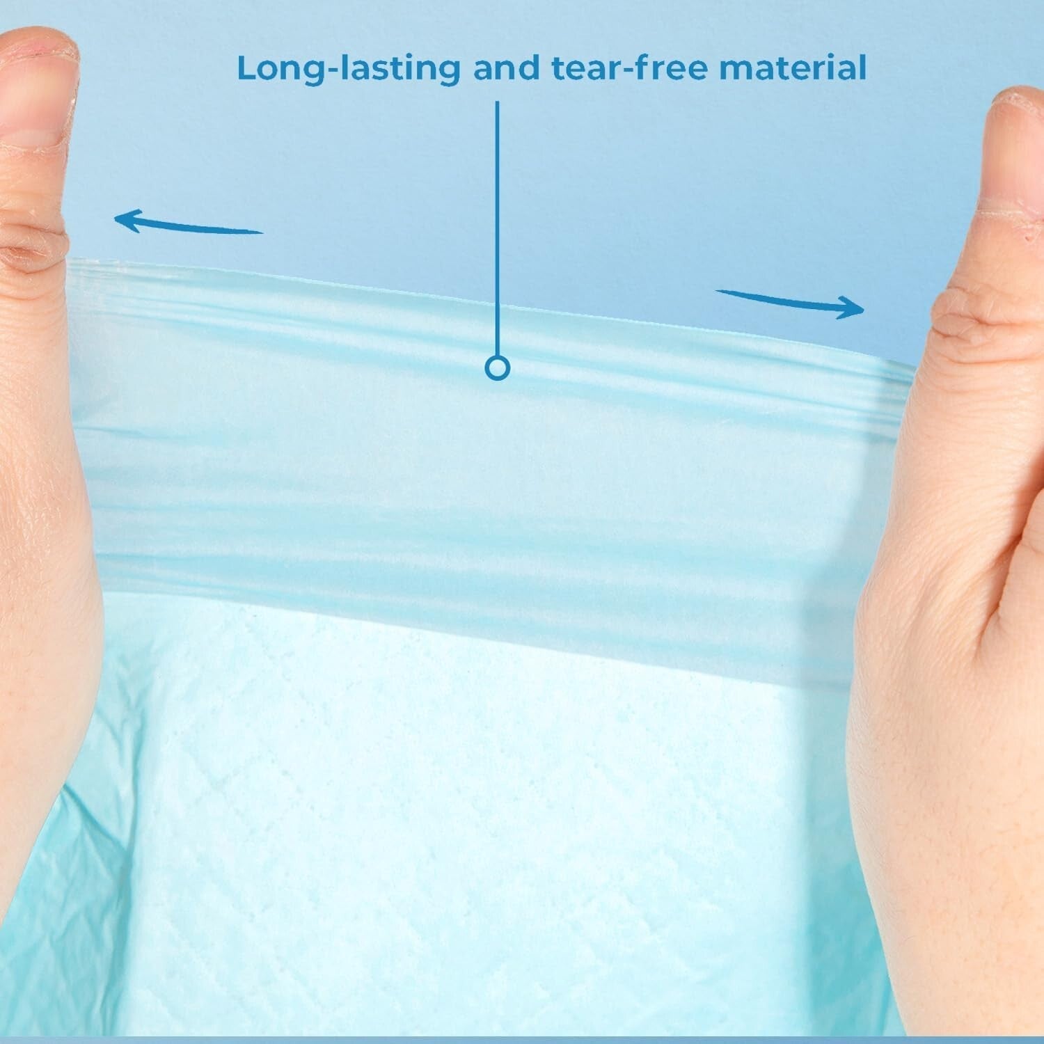 50x X-Large Blue Puppy Training Pads with Quilted Leak-Proof Design - 100 Count