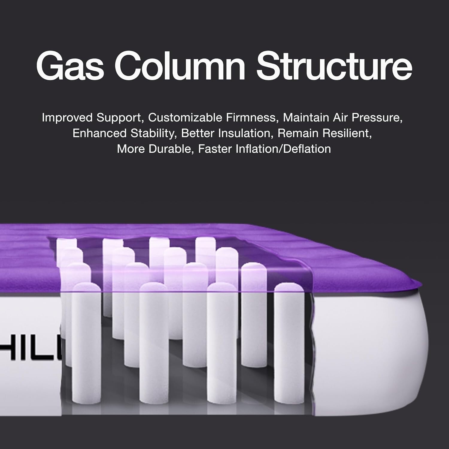 Double Height Twin Air Mattress with Silent Pump - Perfect for Camping & Home