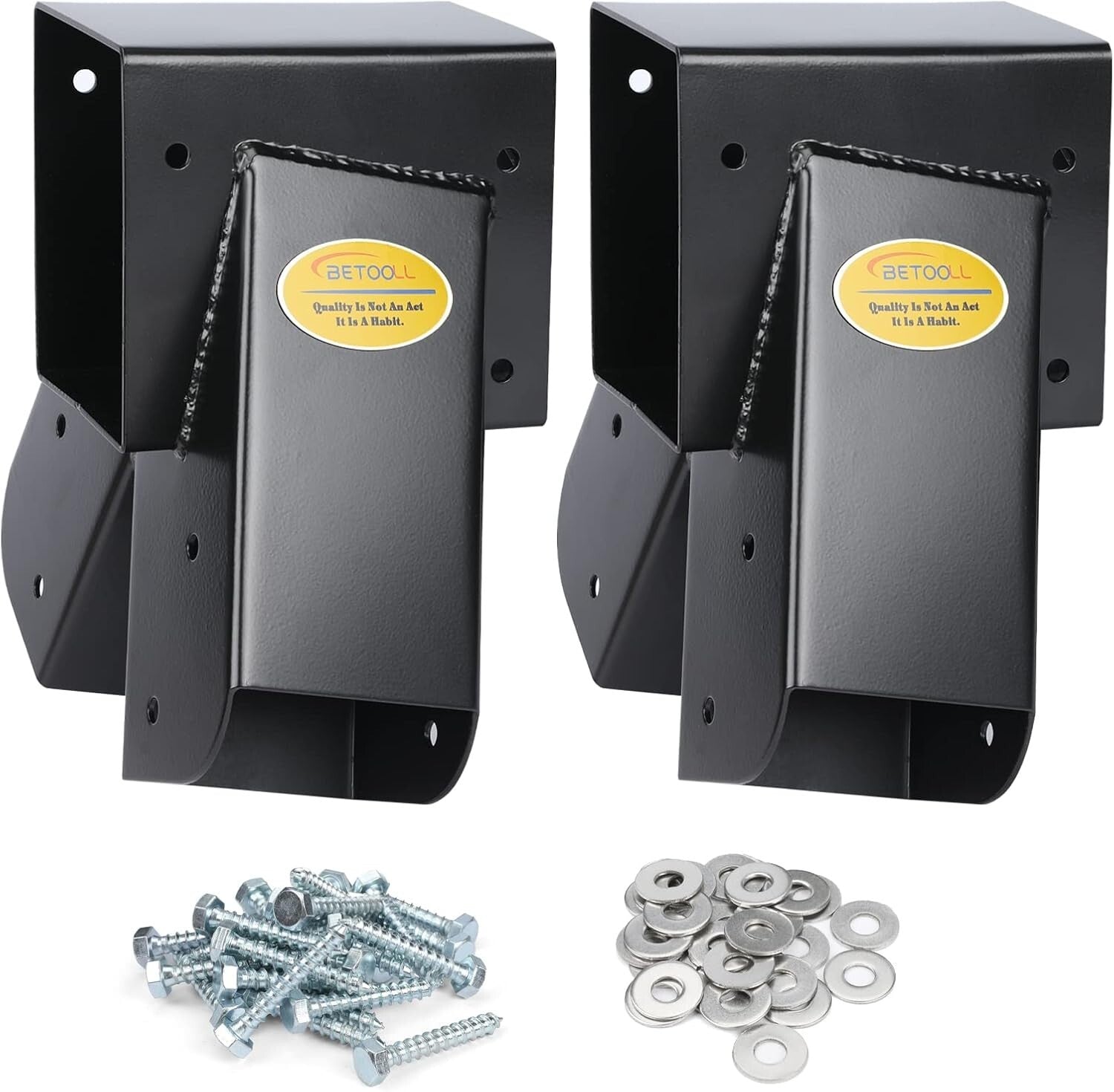 Durable Heavy Gauge Steel Swing Brackets - Complete Set for A-Frame Construction