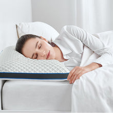 Load image into Gallery viewer, Breathable Flat Pillow for Sleep - Soft Gel Memory Foam, 23.5x15.5x3.1 Inches