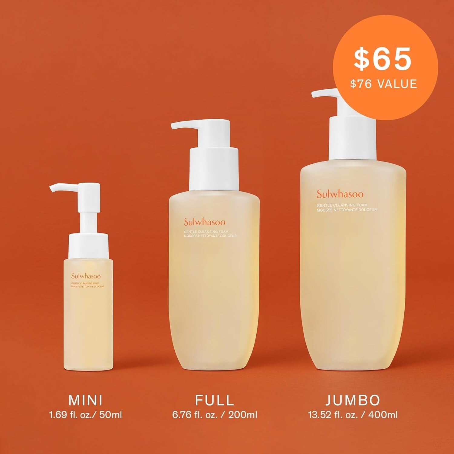 Gentle Hydrating Cleanser - Korean Foam Face Wash for Soft, Youthful Skin