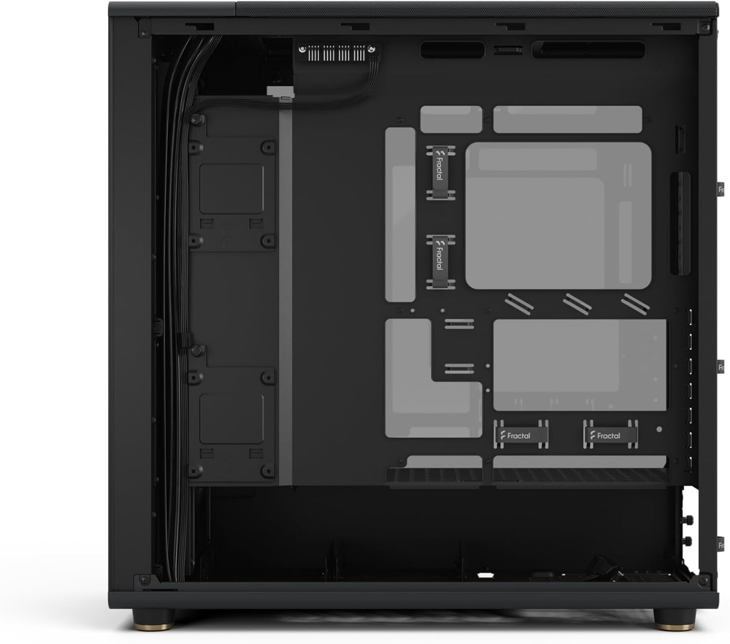 North XL Charcoal Black Gaming Case - Spacious Layout & Enhanced Airflow Design