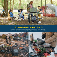 Load image into Gallery viewer, Portable Slim-Fold Cook Station with Heat-Resistant Tabletop &amp; 4 Side Tables