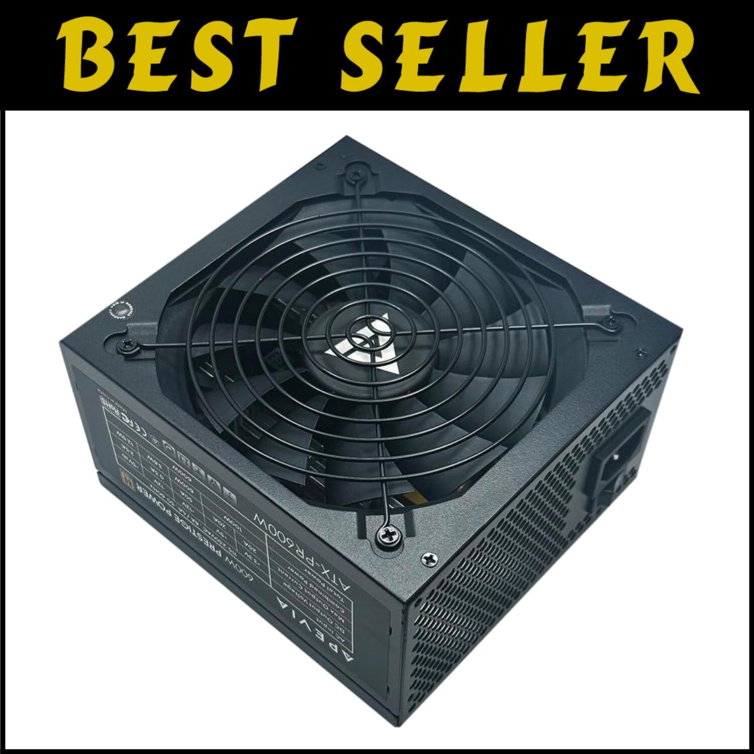 Prestige 600W Gaming PSU - RoHS Compliant ATX Power Supply with DC to DC Design