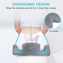 Load image into Gallery viewer, Premium Memory Foam Seat Cushion for Sciatica Relief - Portable &amp; Washable Cover