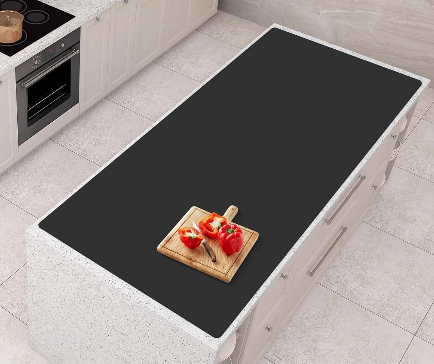 Extra Large Heat Resistant Silicone Mat 47"x23.6" for Kitchen Counter Protection