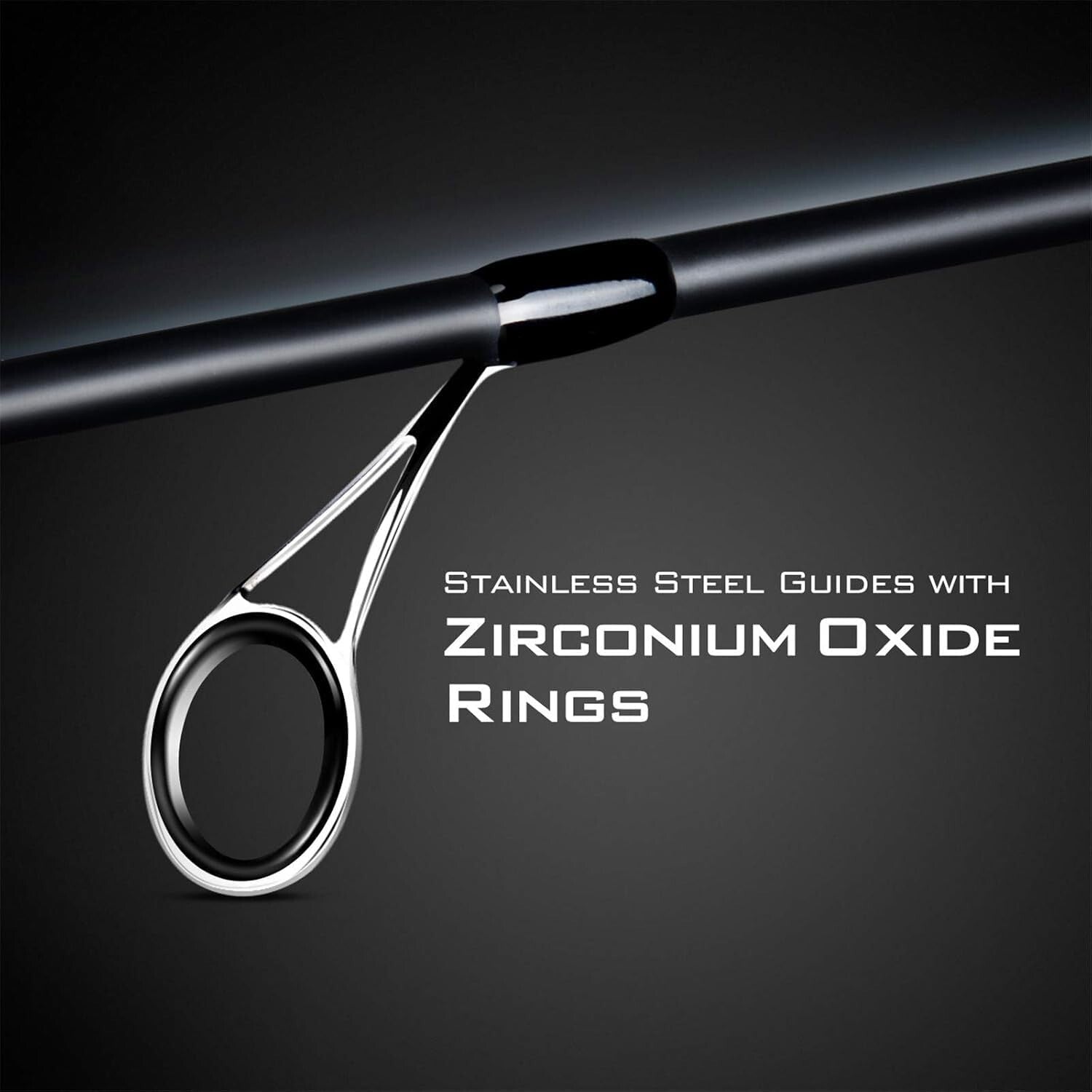 Graphite Fishing Rod & Reel Combo - Crixus 7' Baitcasting, SuperPolymer Handle