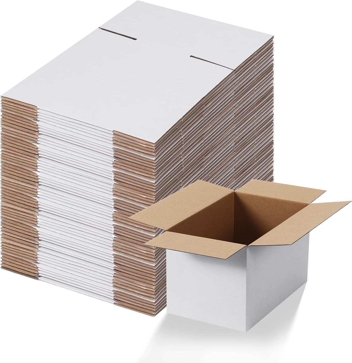 Easy-Assembly 40-Pack 10x6x6 Shipping Boxes - Recyclable Cardboard Solution